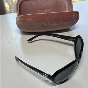 Miu Miu Elegant Black Sunglasses